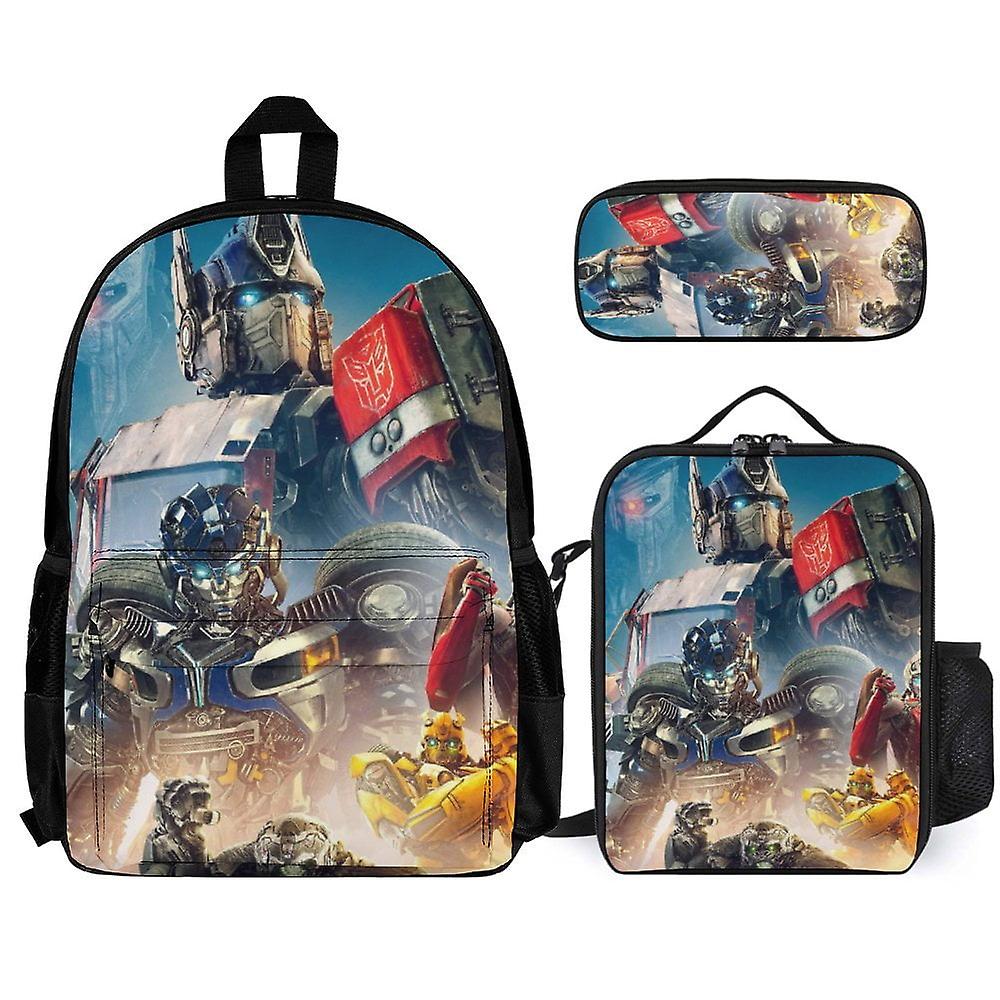 Transformers 3Pcs Backpacks Sets with Lunch Bag And Pencil Case