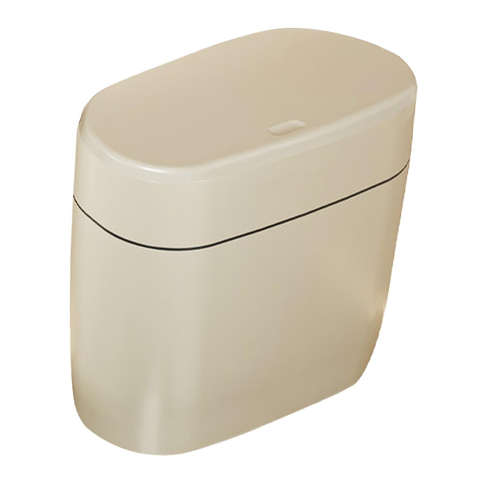 Trash Can Trash Container Trash Bin Simple Easy to Clean Nonslip Garbage Can with Cover