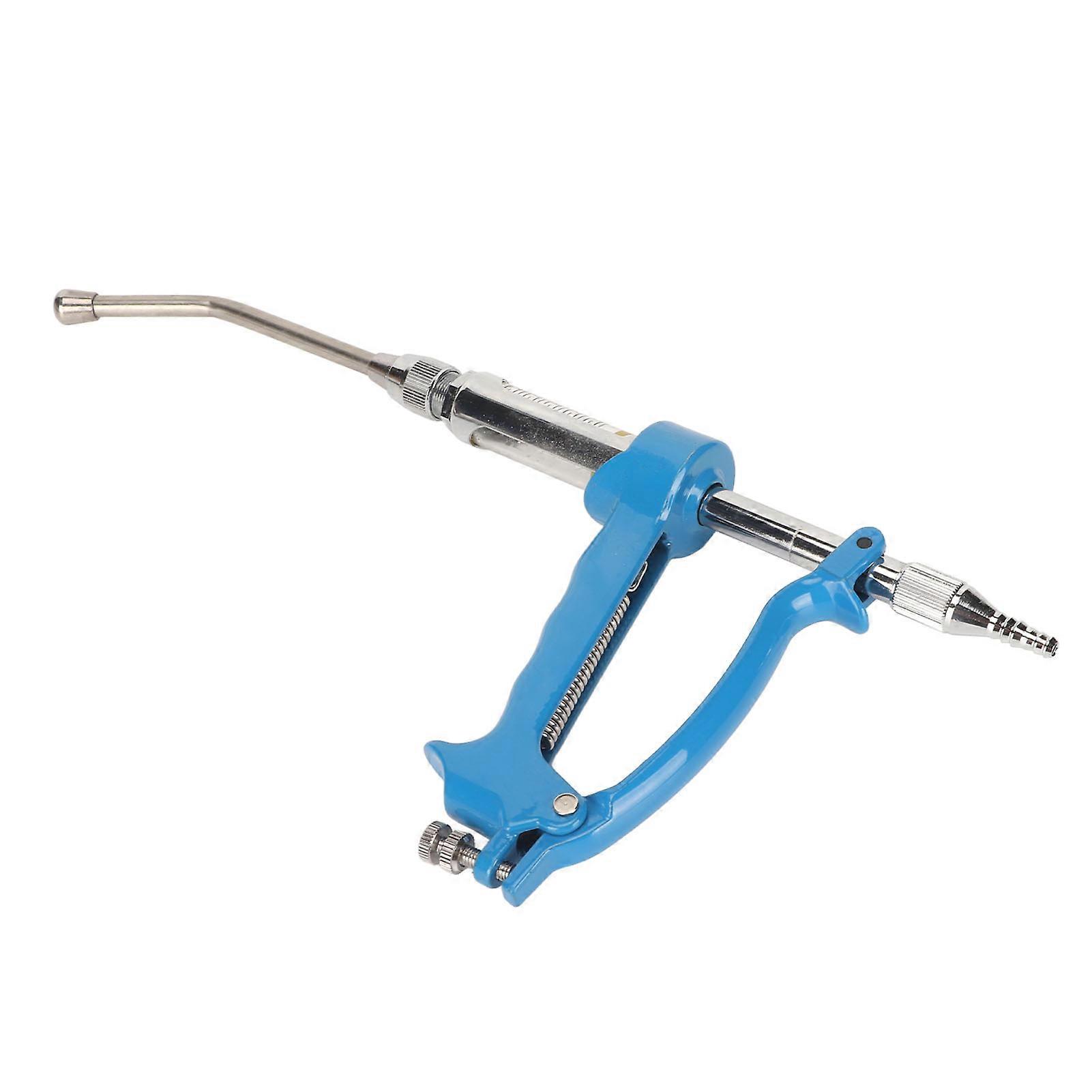 Veterinary Continuous Syringe Adjustable Dose Reusable Safe Livestock Injector for Sheep Goat Dog Pig 10ML