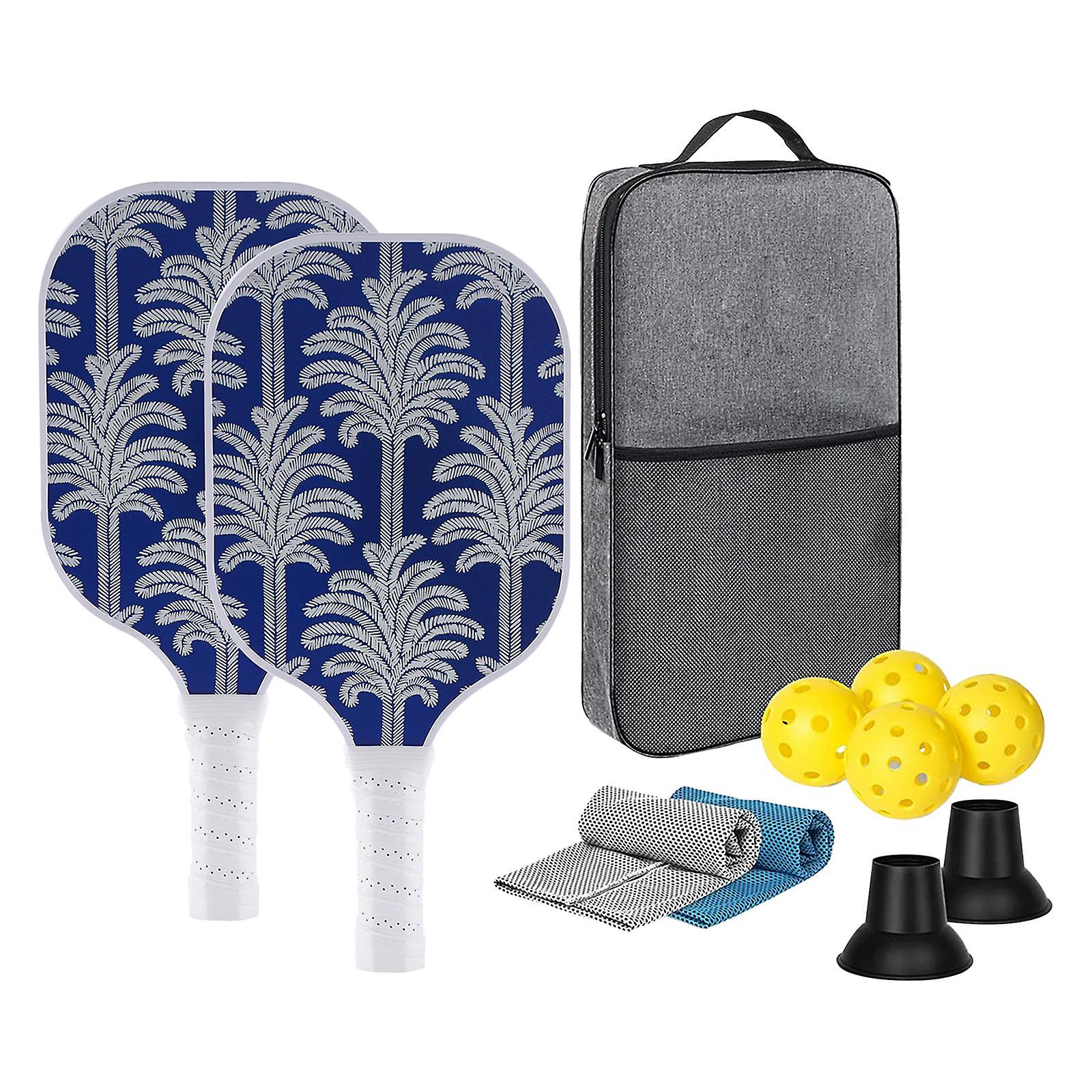 Pickleball Racket Set Fiberglass Surface for Beginners or Pros Gift for Kids