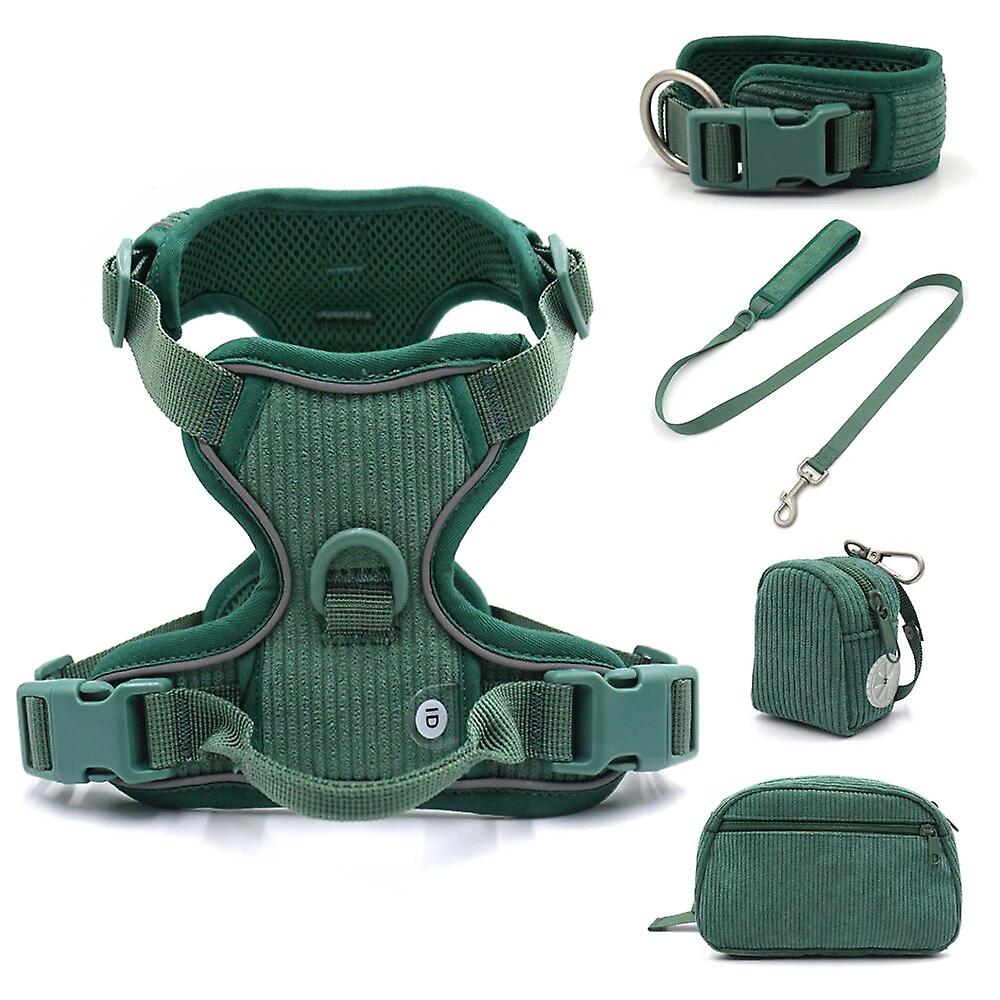 Personalized Dog Harness For Large Dog Soft Padded No Pull Harness Vest Custom Name Dog Collar And Leash Set Luxury Pet Gift Set