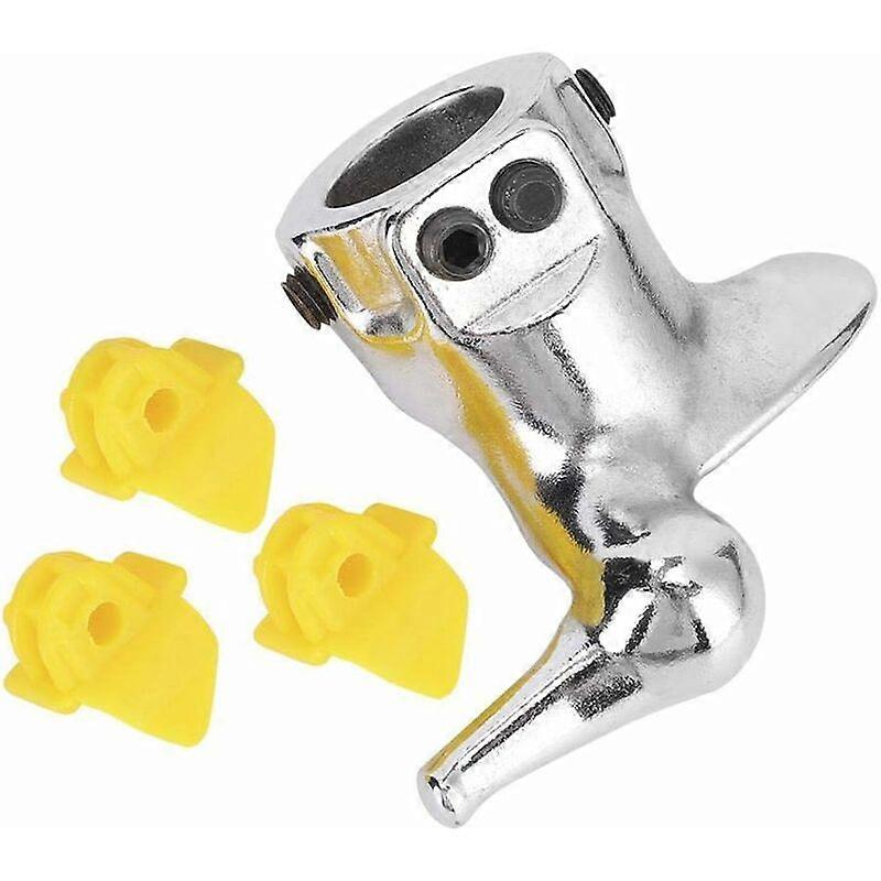 Tire Changer Mount Head, Demount Duck Head Accessory for 28mm Steel Motorcycle Car Tire Changer with 3 Rubber Pads
