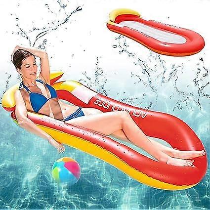 Floating Pool Hammock, Inflatable Pool Hammock, Floating Mattress, Pool Float with Net, Inflatable Mattress Pool Toys for Adults Kids Beach Outdo