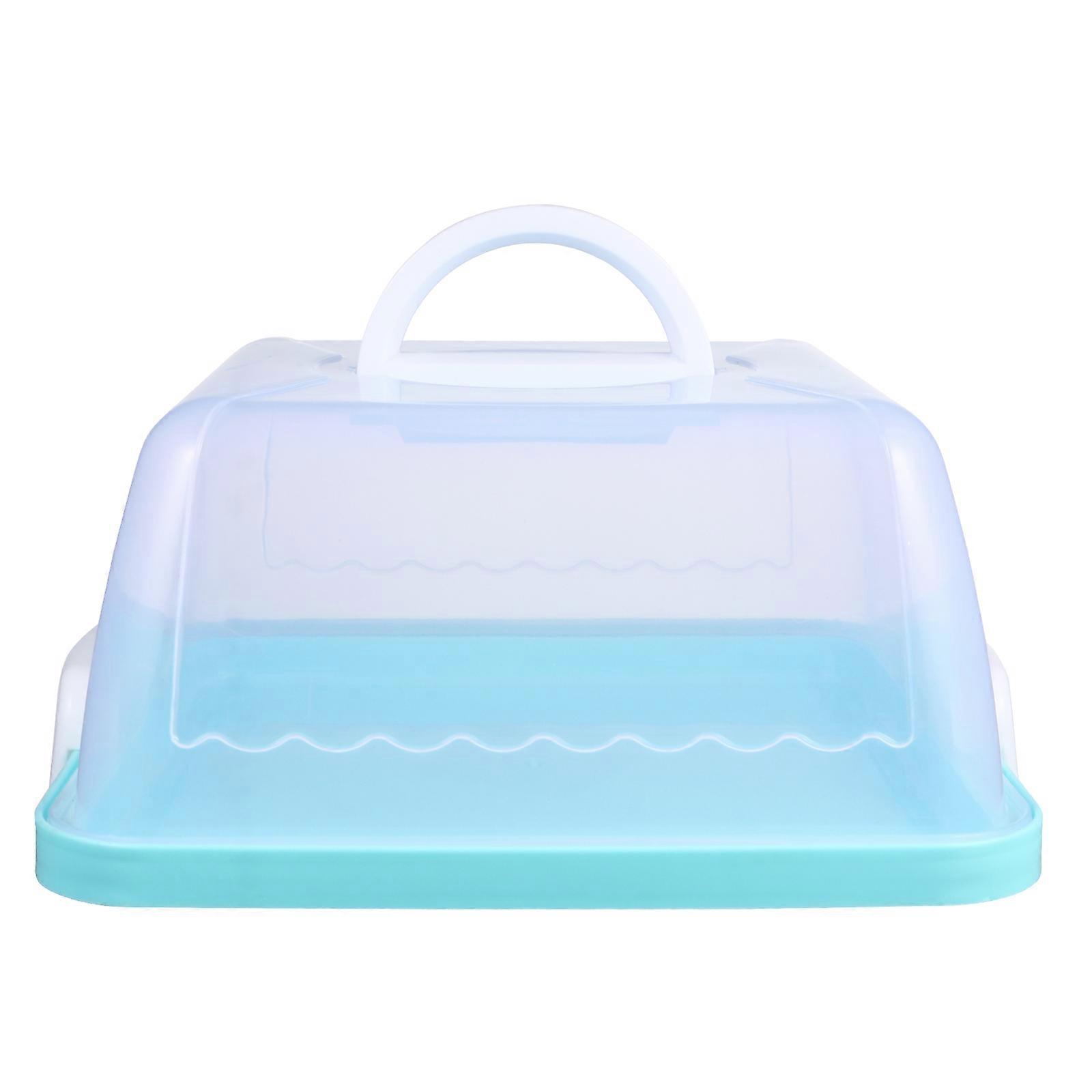 Cake Containers Lids Translucent Cake Container Muffins Comtainer Wedding Cake Carrier Square Pie Carrier
