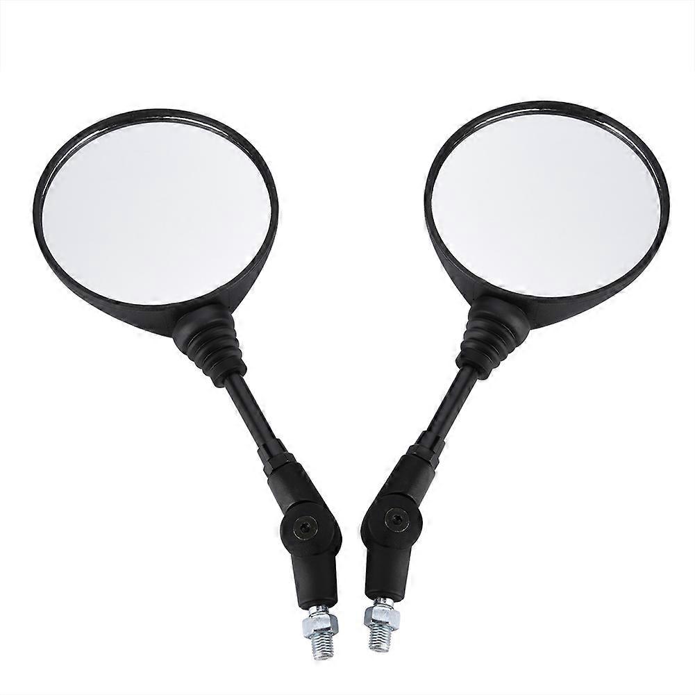 1 Pair of Universal Motorcycle Motorbike Rearview Side Mirrors With 10mm Installing Screw