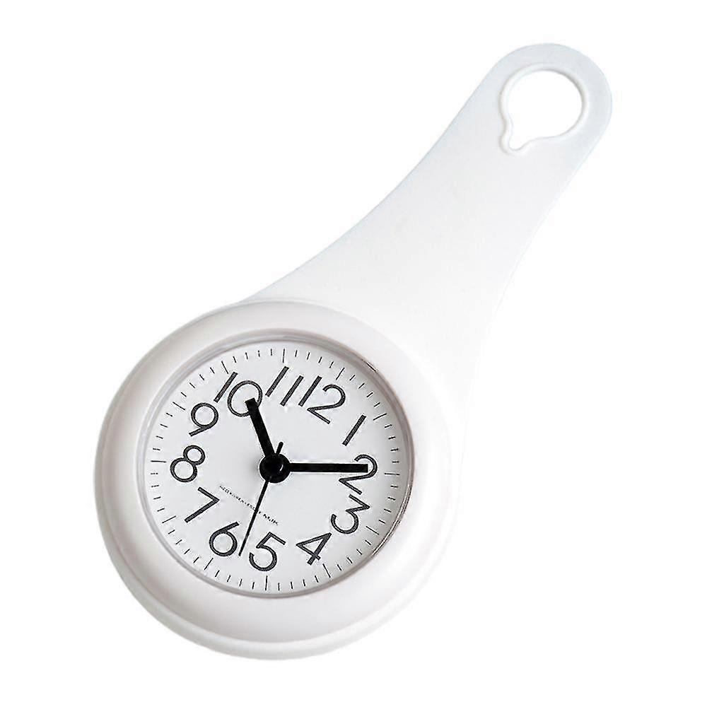 Jul Enkel Badrumsklocka, Kök, Vattentät Och Tyst Inhemsk Sucker Clock