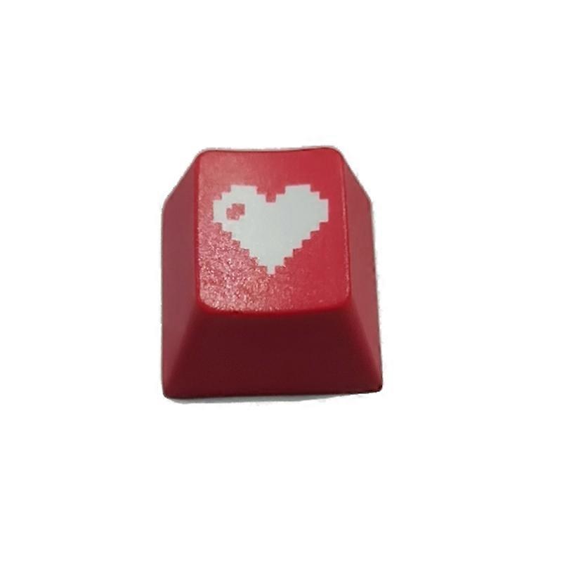 New High Quality R4 Keycap Love Cherry Profile Dip Dye Sculpture PBT Keyboard Keycap for Mechanical Keyboard Etched Pixel Heart