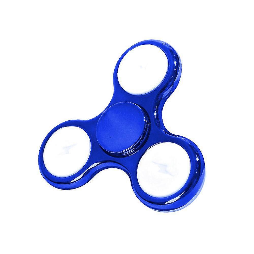 Led Light Up Fidget Spinner - Party Favor With Plentiful Light Shows - Noise Free Hand Sensory Toy For Stress Anxiety Add Adhd Relief Reducer