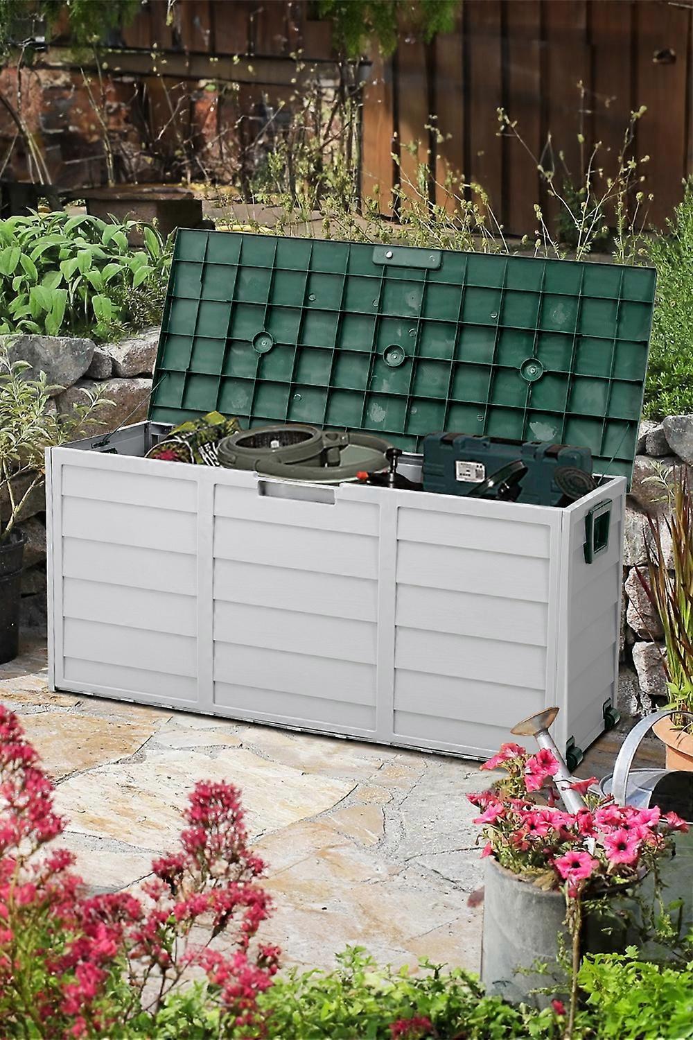Outdoor Storage Deck Box with Wheels