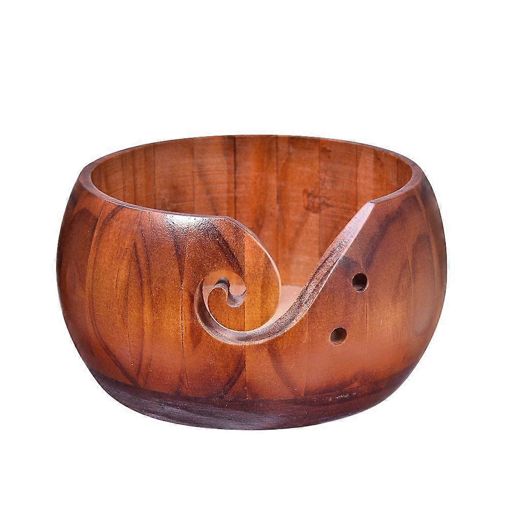 Yarn bowl From wood