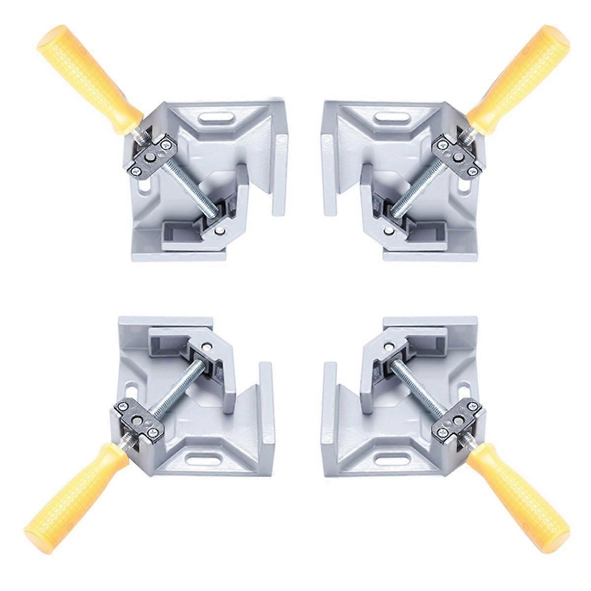 Right Angle Clamp, 4-Pack Single Handle 90 Aluminum Alloy Corner Clamp , Right Angle Clip Clamp To