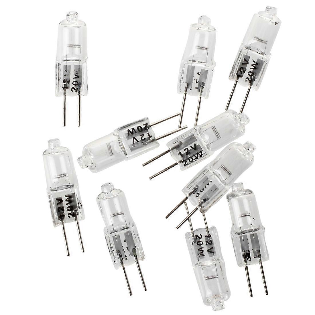 10 x G4 12V 20W klare halogenkapselpærer