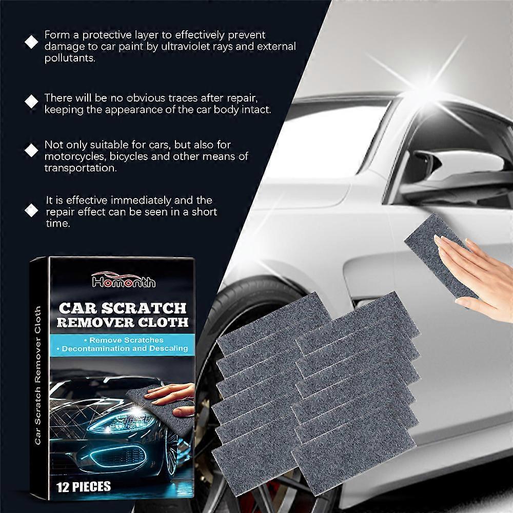 12Pcs/box Nano Sparkle Car Cloth For Scratches Nano Magic Scratch Remover Clothes