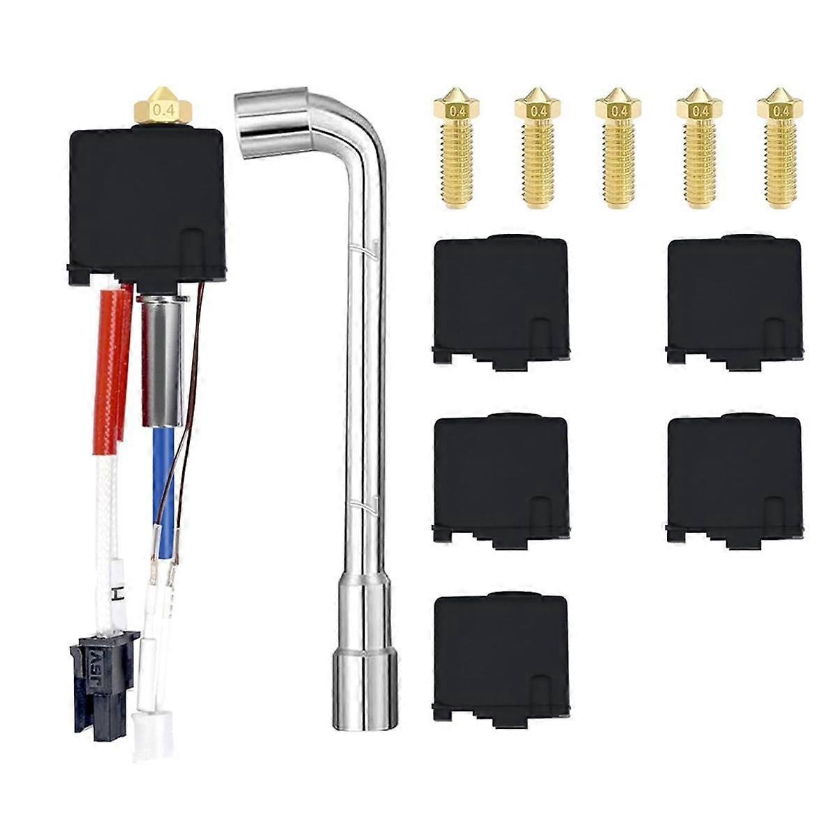 Hot End - Kit d’extrudeuse, kit de hotend de remplacement pour Anycbic Kobra2/2 Neo//2 Pro/2 Plus