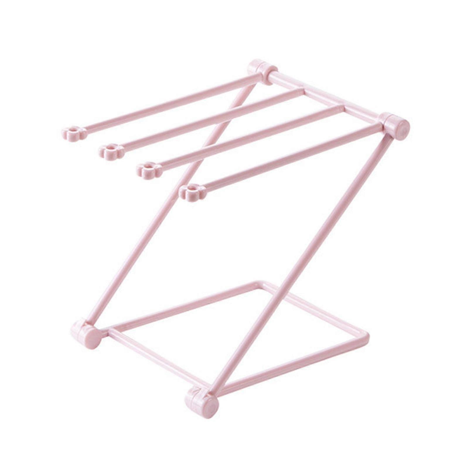 Folding Kitchen Towel Rack Dish Washing Cloth Draining Organizer Sponge Holder