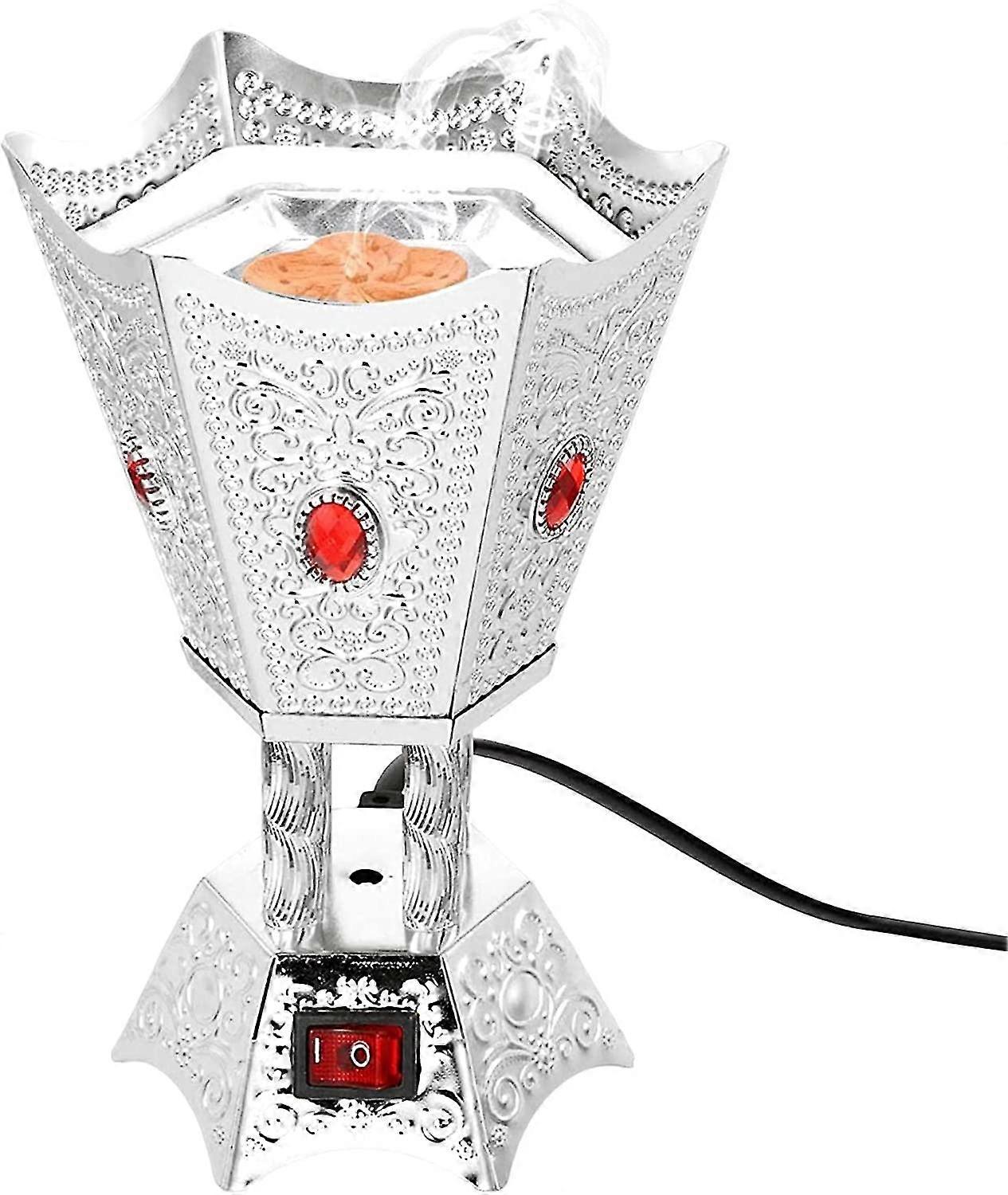 مبخرة كهربائية معدنية ، حاوية بخور عربية عتيقة ، حاملات بخور ، مبخرة ريترو أو يوجا تأمل