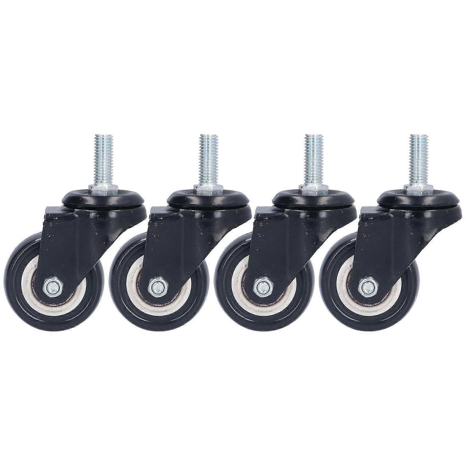 4 Stück Vorbaurollen Robuste, langlebige, robuste robuste stabile Industrieräder für Regalmaschinen, AusrüstungKeine Bremsen