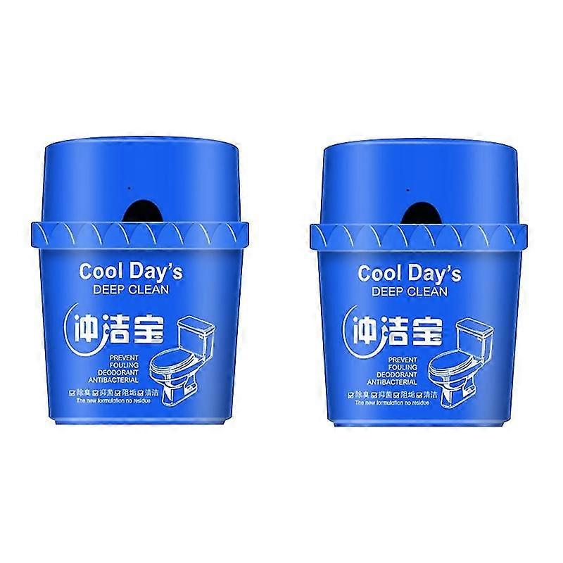 2x Toilet Cleaner Effervescent Bowl Cleaner Toilet And Bathroom Cleaning System Automatic Toilet Bleach And Blue Cleaning