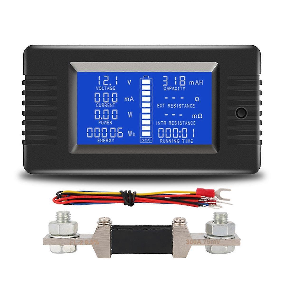Pzem015 Digital Dc 0-200v Voltage Current With 300a Shunt Car Battery Tester Voltage Meter Monitor