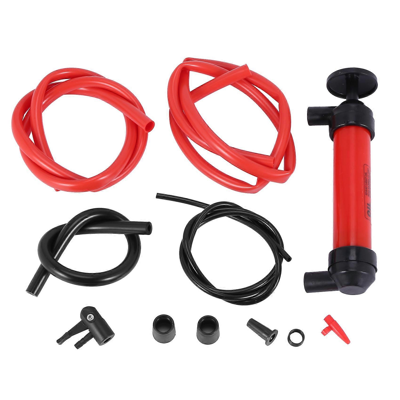 Multi-Purpose Siphon Transfer Pump Kit, with Dipstick Tube | Fluid Extractor Suction Tool for Oil