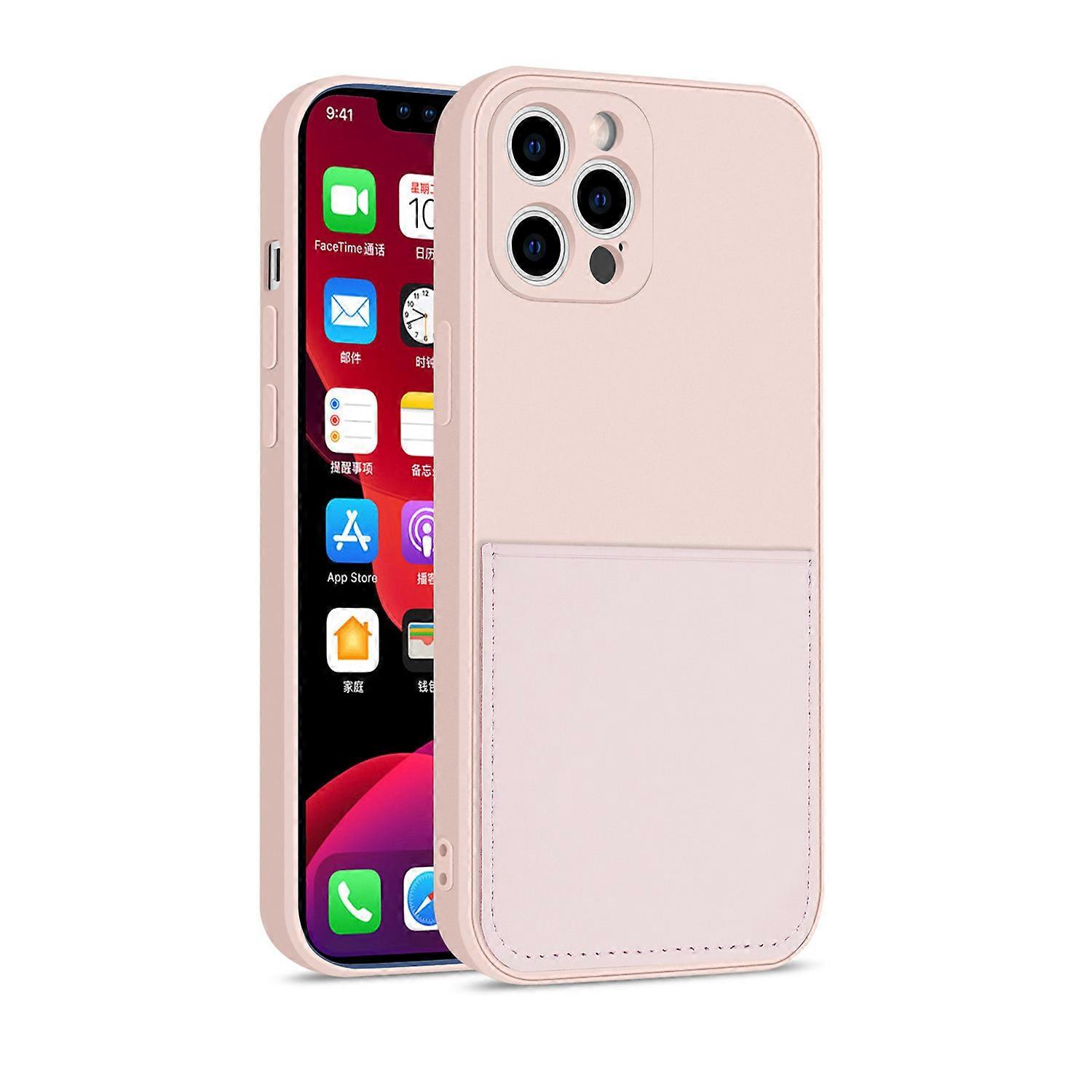 Lompakkokotelo iphonelle X Xs Max XR nestemäinen silikonikotelo iPhonelle 13 12 11 Pro Max Mini kortinpidikkeen kannella