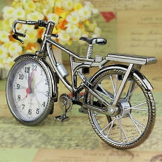 Vintage Numeral Bicycle Shape Creative Table Alarm Clock Home Decor