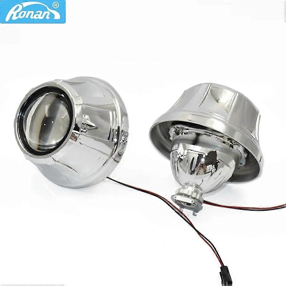 2.5 Mini HID Bixenon Projector Lenses Headlight with Shrouds Use H1 Bulbs Retrofit Car Styling