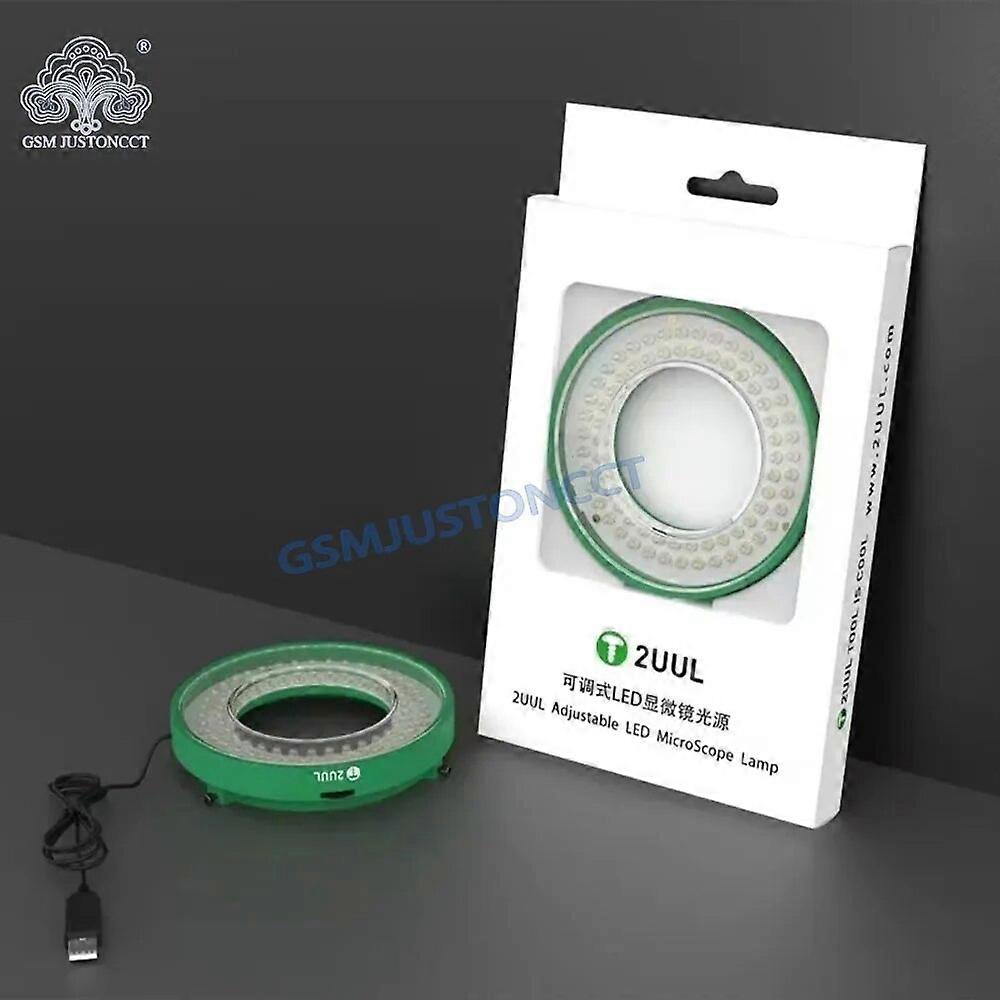 2uul Adjustable LED Microscope Ring Lamp 5V USB Power Supply Microscope Working Light for IPhone Source Optical Instruments