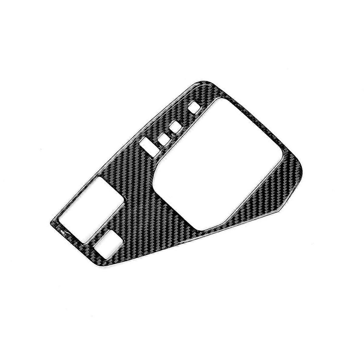 For Crosstrek 2022-2024 LHD Soft Carbon Fiber Car Center Console Gear Shift Panel Cover Trim Access