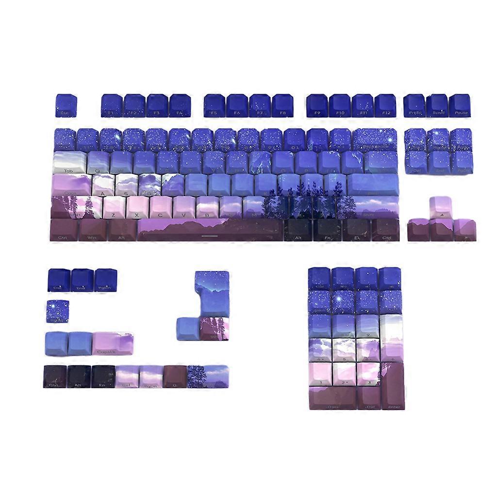 Keycaps 125PCS Double Shot Process Backlit Keycap Set CherryProfile Personalized for Mechanical Keyboard KEYCAPs