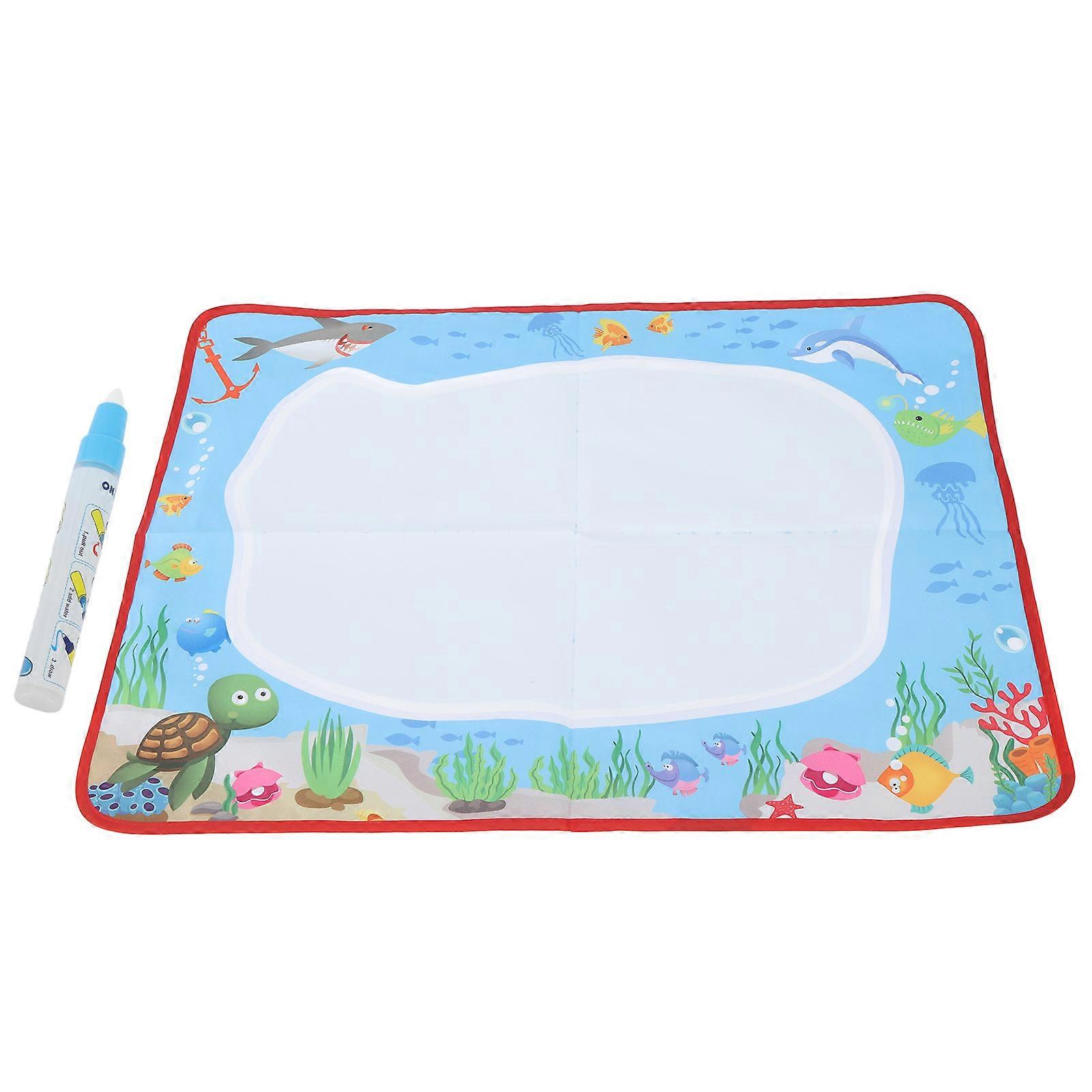 Water Painting Mat Early Educational Practice Eye Hand Coordination Colorful Large Water Drawing Pad Ocean
