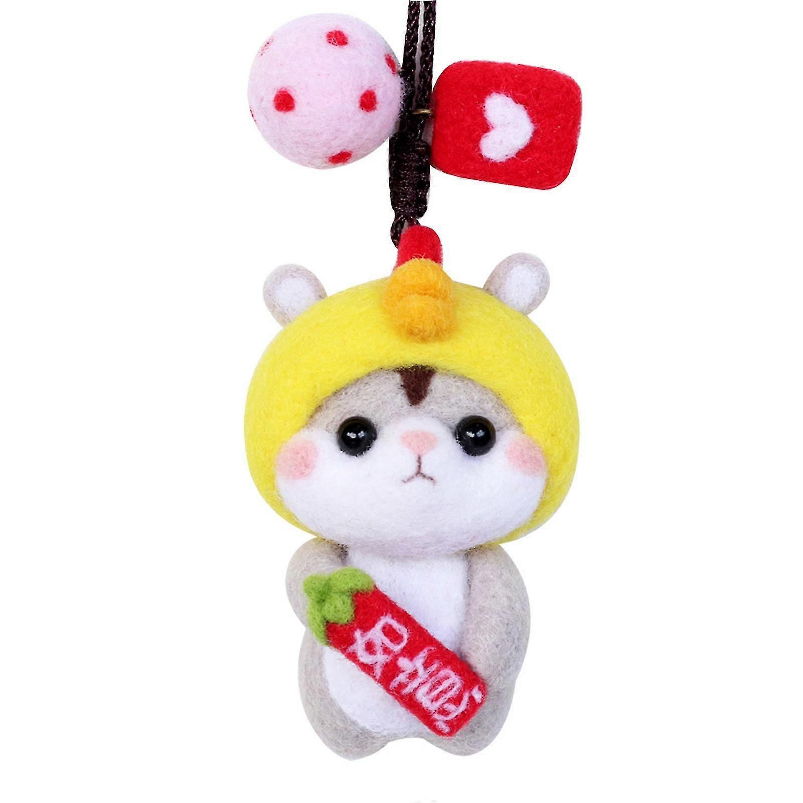 Cute Pattern Handmade Diy Poke Wool Felts Material Production Package