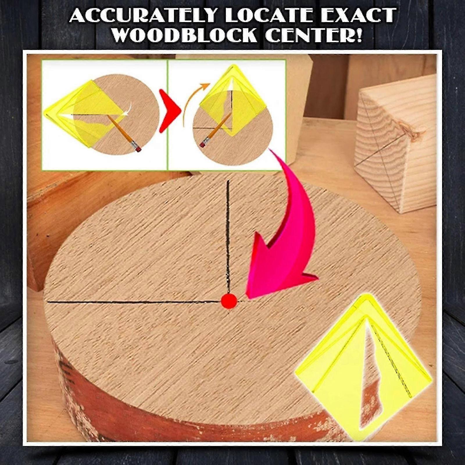 Plastic Center Finder Carpentry Circle Marker Center Gauge Woodworking Tool