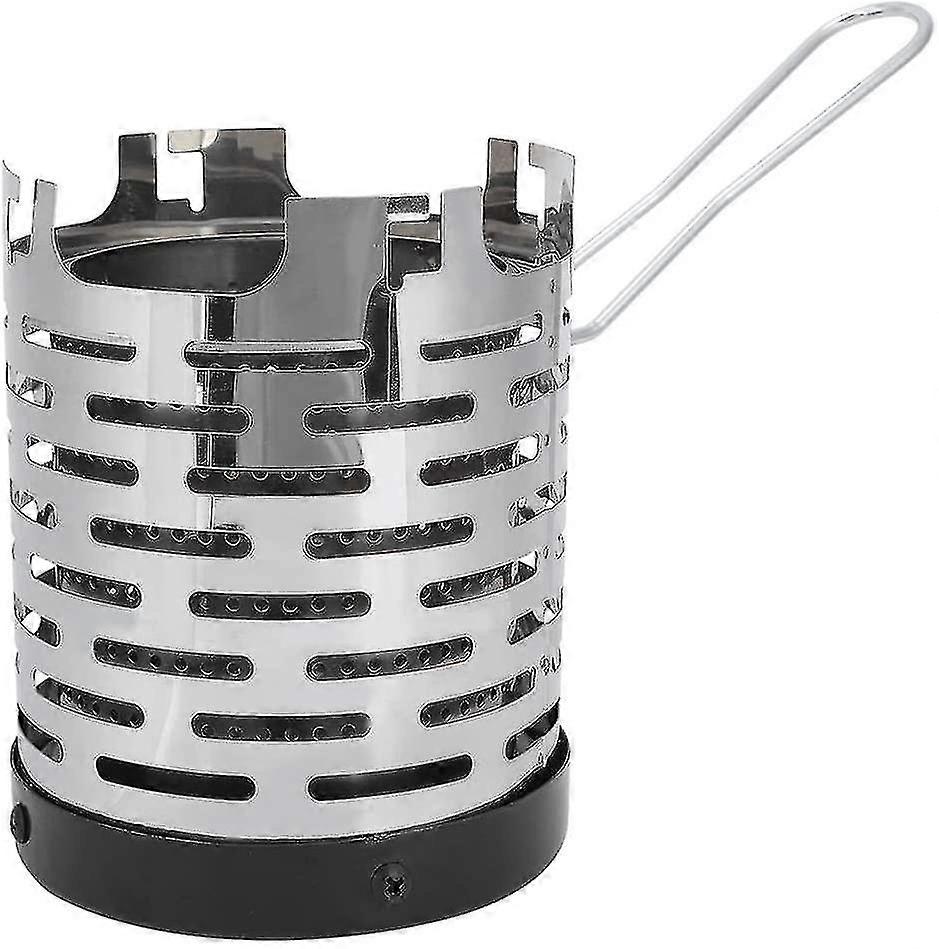 Mini stufa in acciaio inossidabile Coperta riscaldante campeggio Mini riscaldatore scudo riscaldante portatile per escursioni all'aperto