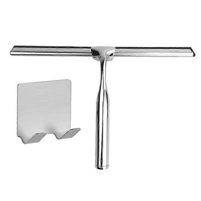 shower scraper,stainless,glass scraper,with sticky hook