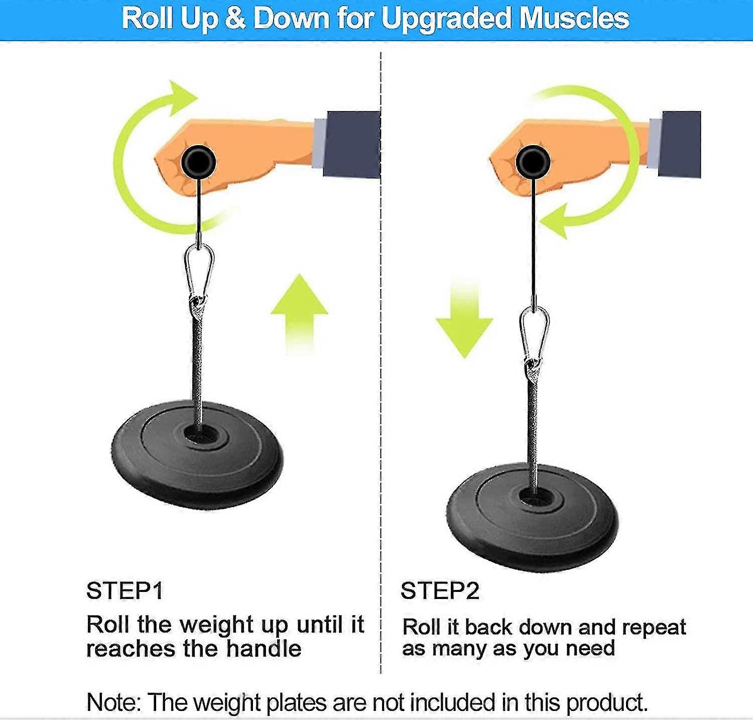 Forearm Wrist Roller Exerciser, Wrist Roller