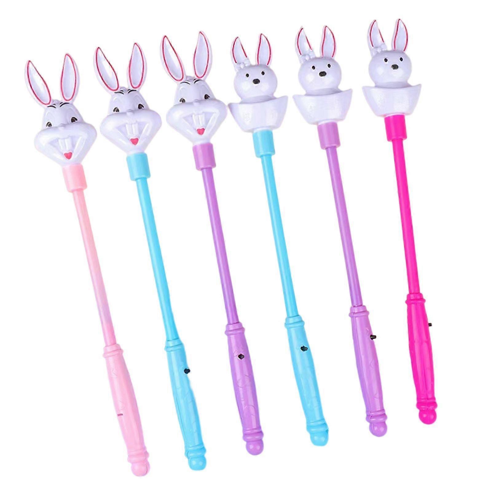 LED Stick Cartoon Rabbit Energy Efficient Three-speed Flash Eye-catching Simple Operation Entertainment Toy LED Flashing Light Up Glow Fairy Stick for