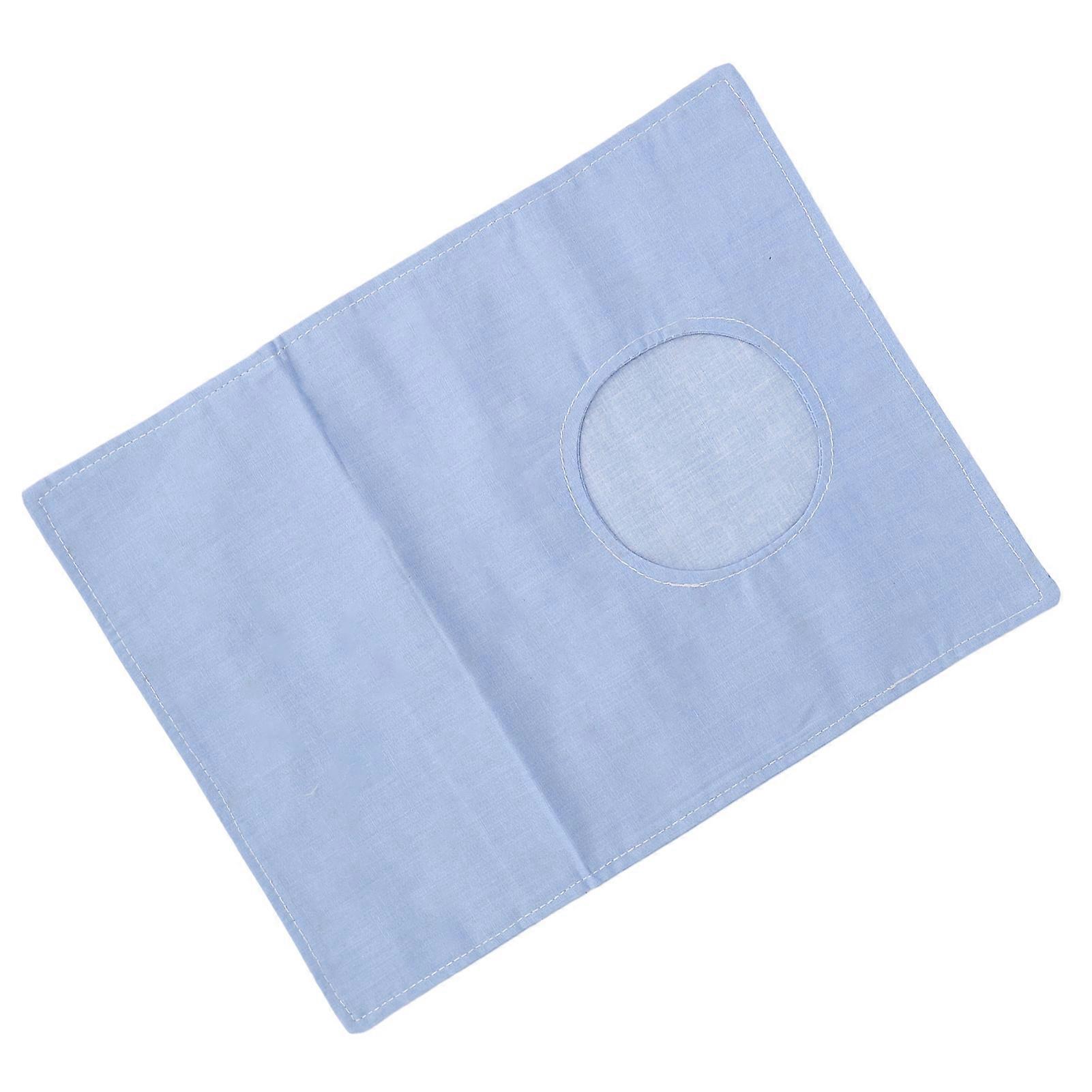 Ostomy Bag Cover Leak Proof Soft Cotton Stain Resistant Rectangular Anchor Pattern Ileostomy Pouch Cover