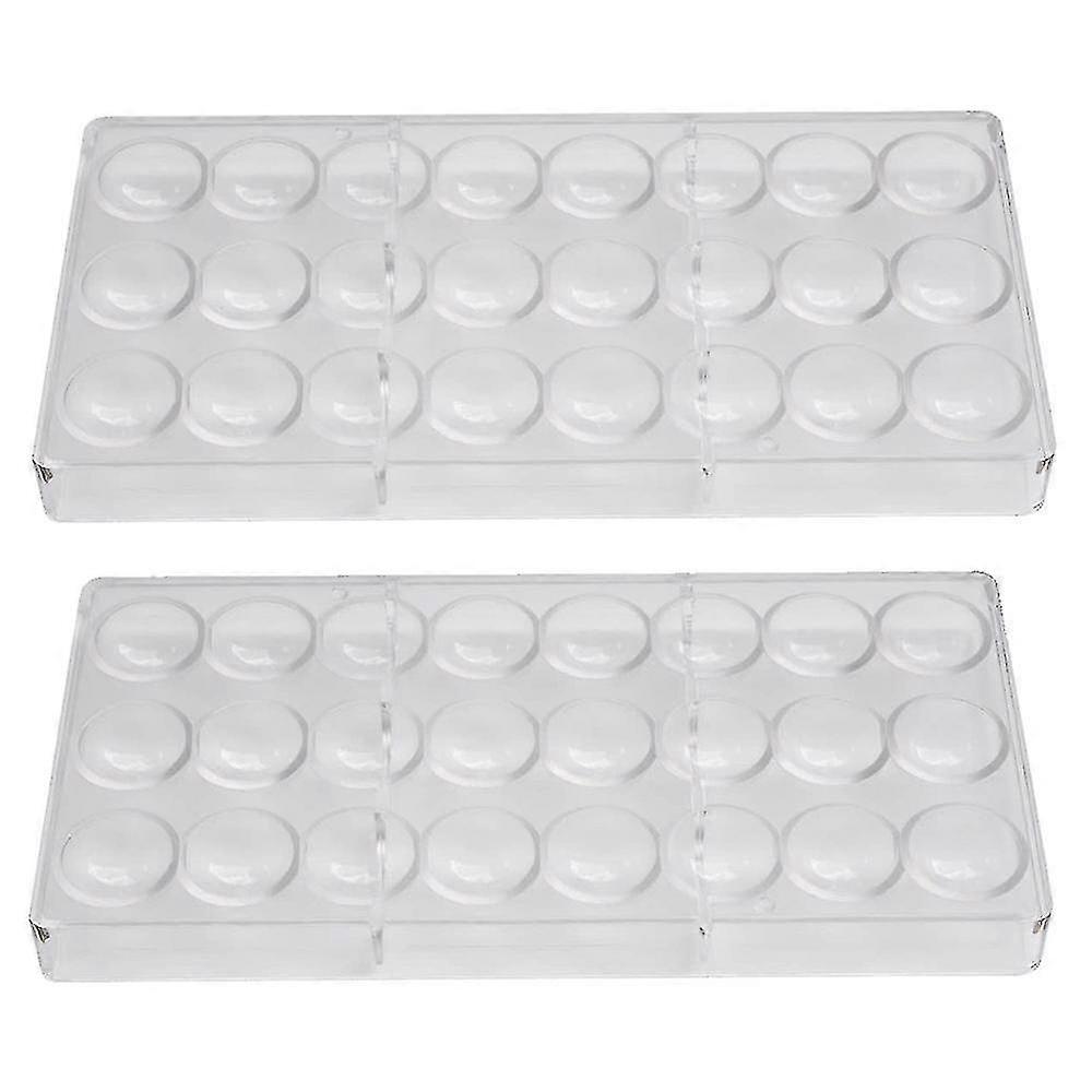 2 Pack Polycarbonate Chocolate Mold Candy Making Molds,chocolate Shaped Tray For Jelly,truffle,swee