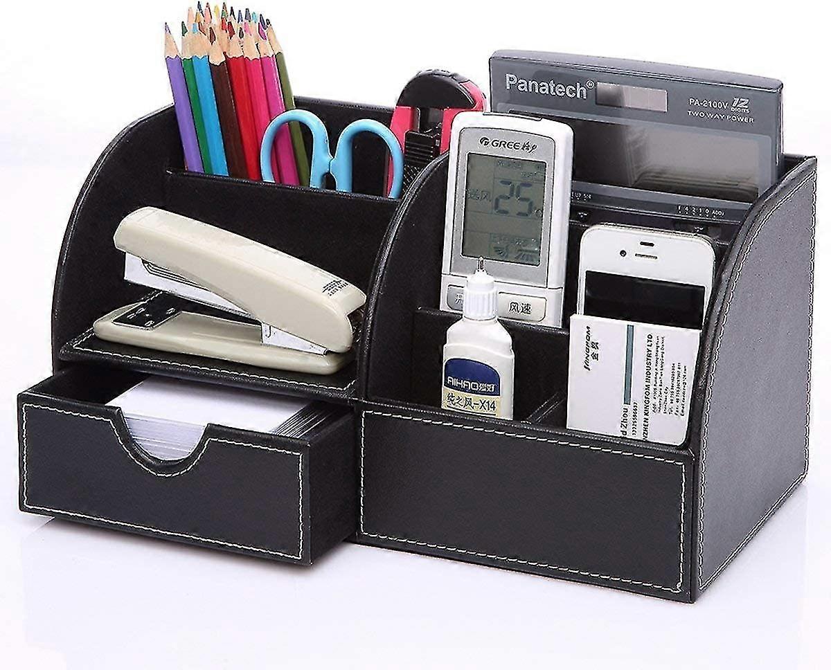 Pu Leather Pen Holder - Organize And Declutter Your Office Space