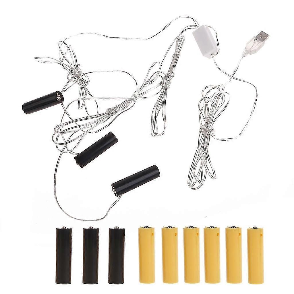 Usb Aa Battery Eliminator For Led Lights Power Supply Christmas Tree Light Power Supply Replace Aa Batteries Save Energy