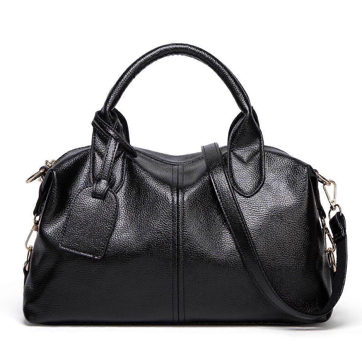 Lychee pattern handbag casual Boston bag trendy temperament large capacity temperament womens large bag