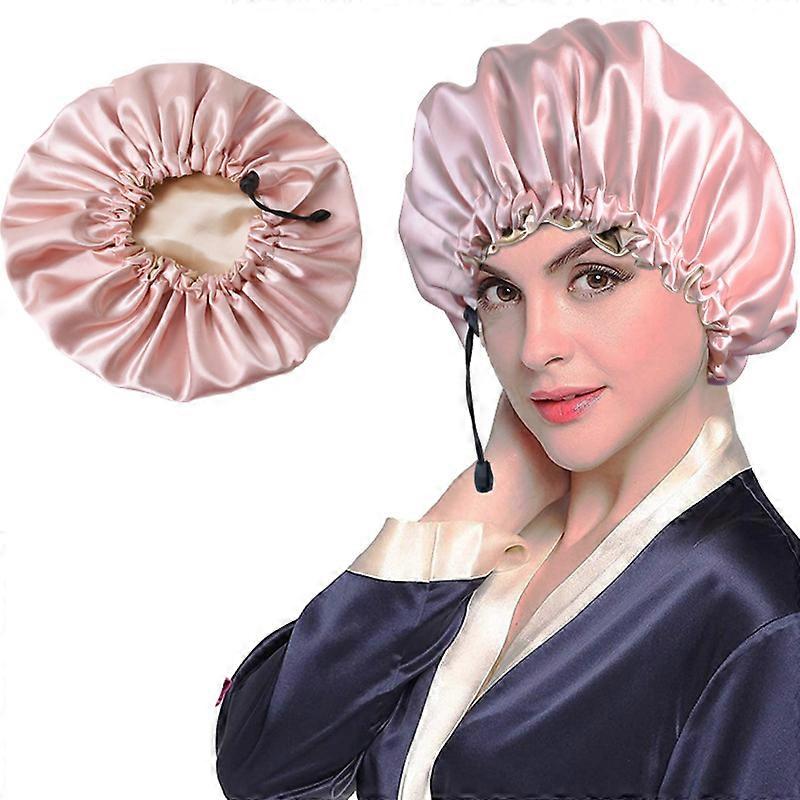 Silk Bonnet Sleep Cap Extra Large Jumbo Day and Night Cap Hat