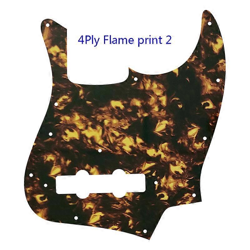 Xin Yue Custom Parts - Für US FD Vintage '74 Jazz Bassgitarre Schlagbrett Scratch Plate Multi Color Choice Flame Pattern