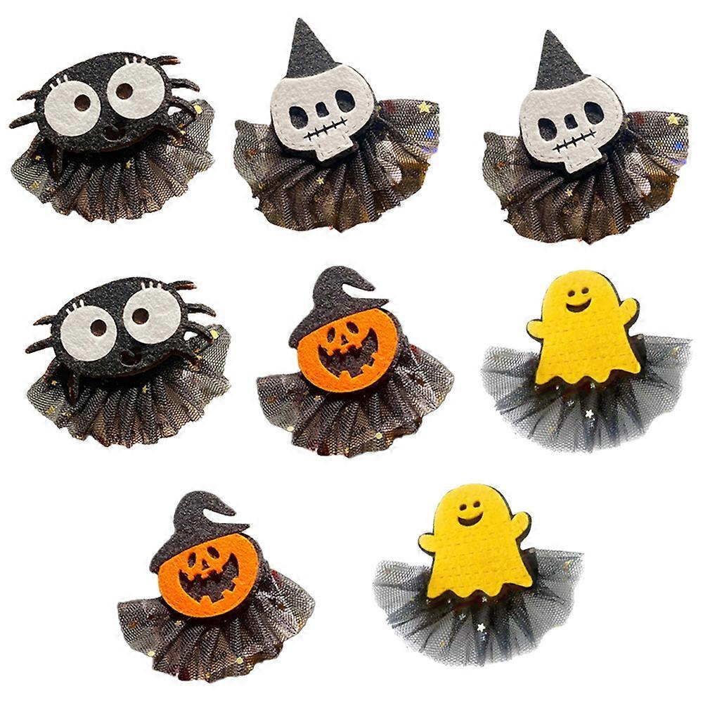 Cozevdnt Accessoires pour cheveux d’Halloween - Dessin animé araignée squelette citrouille fantôme -