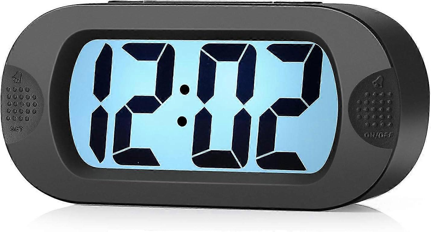 Digital Alarm Clock  With Snooze And Nightlight(black)-WG
