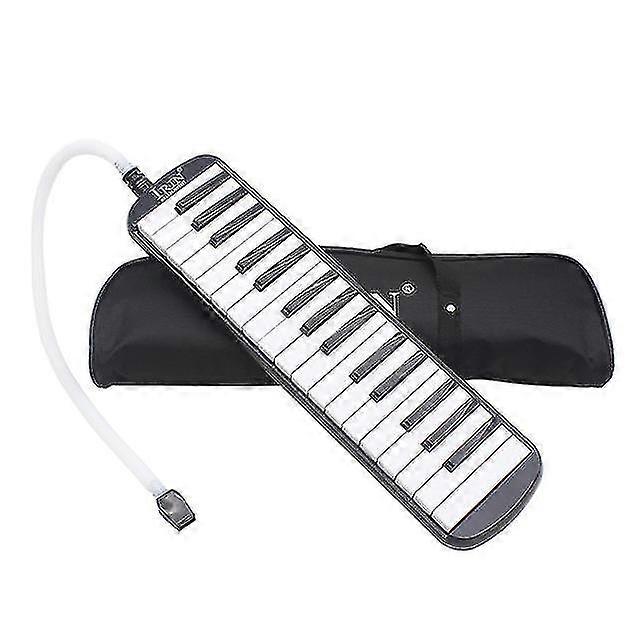 32 Key Melodica Instrument With Mouthpiece Air Piano Keyboard (blue)