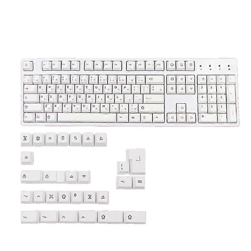 133Keys PBT Keycap Cherry Profile Dye-Sub Keycap for Mechanical Keyboard White