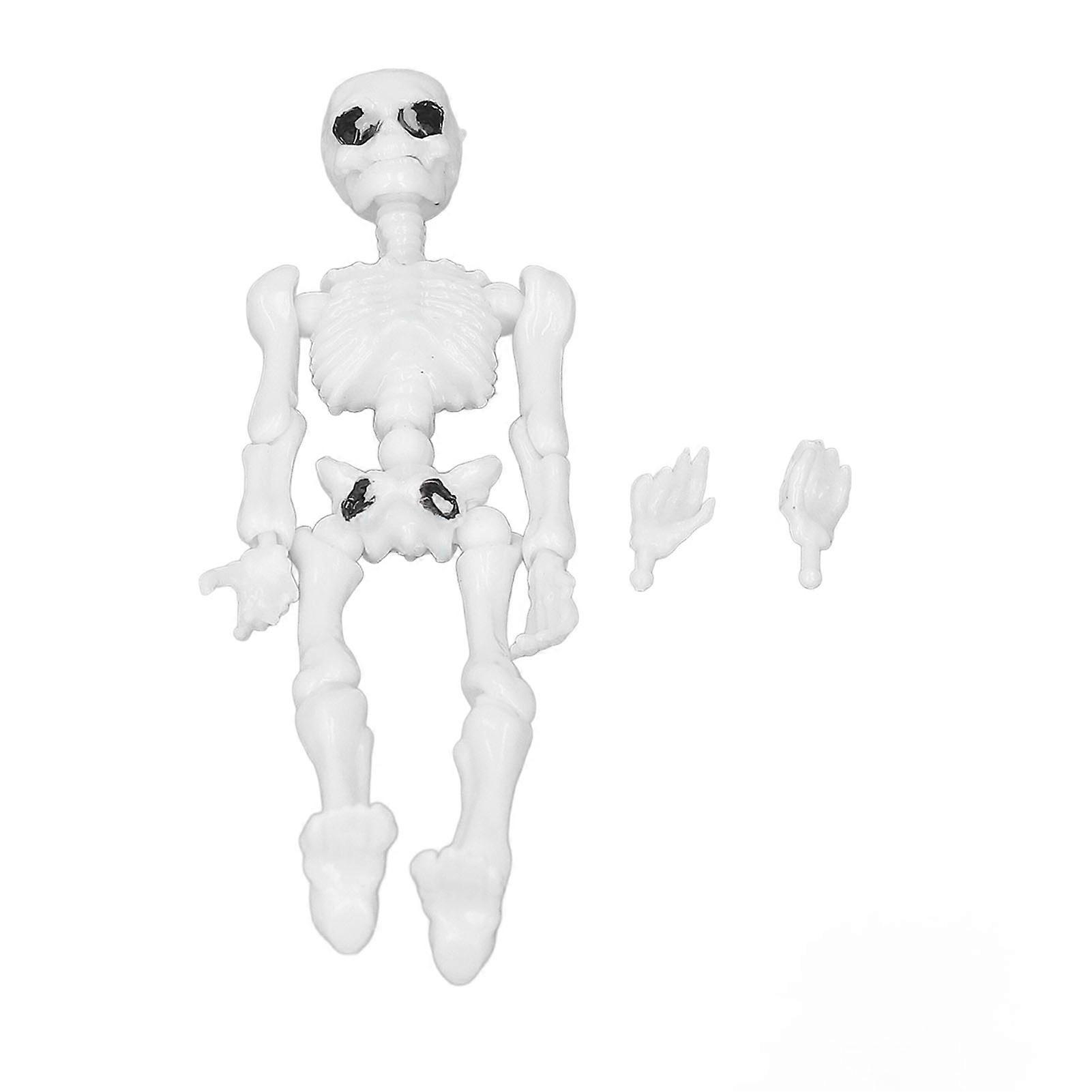Human Skeleton Model Simulation Movable Mini Full Body Human Skeleton Toy for Teaching Stress Reducing