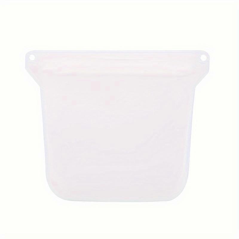 1pc Fresh-keeping Storage Bag, Microwave Safe, Refrigerator Food Preservation Sealed Bag, Leak-proof Food-grade Silicone Self-sealing Bag, Recycling S